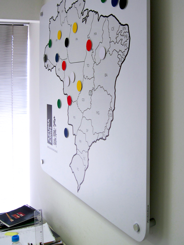 Painel Mapa de parede